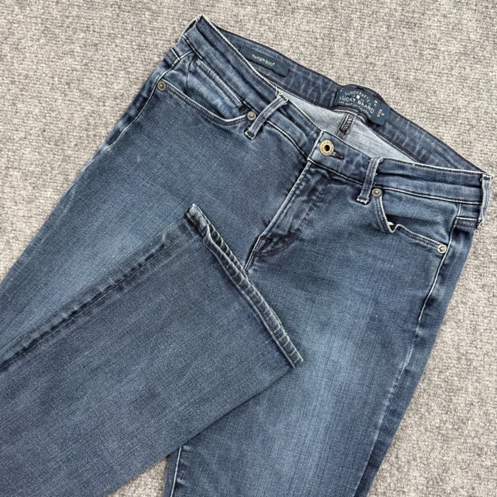 Lucky Brand Hayden Boot Jeans Size 6/28 Regular Blue Denim Bootcut Women's‎